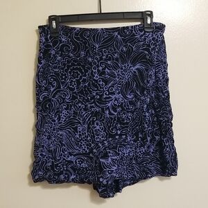 Vintage Y2K 90's Kathie Lee Collection Floral Paisley Flowy Wrap Skort  - Medium